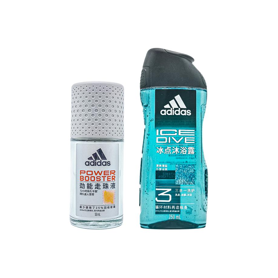 

Набор для ухода за телом «Высокая энергия» для мужчин: 3 в 1, успокаивает кожу и устраняет неприятный запах тела 50 мл + 250 мл Adidas, men's energizing 50ml+3-in-1 cooling 250ml
