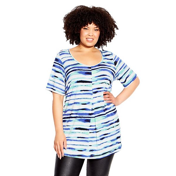 

Женская туника с плиссировкой спереди plus size liv Avenue