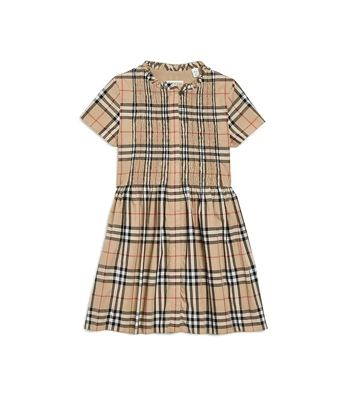 Платье с узором Rose Dress Burberry Kids, Sand IP Check