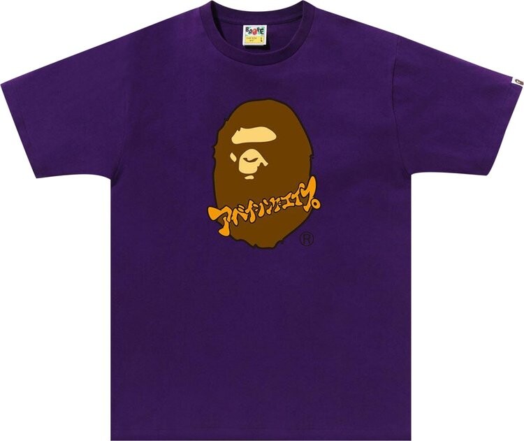 

Футболка BAPE Katakana Ape Head 'Purple', фиолетовый
