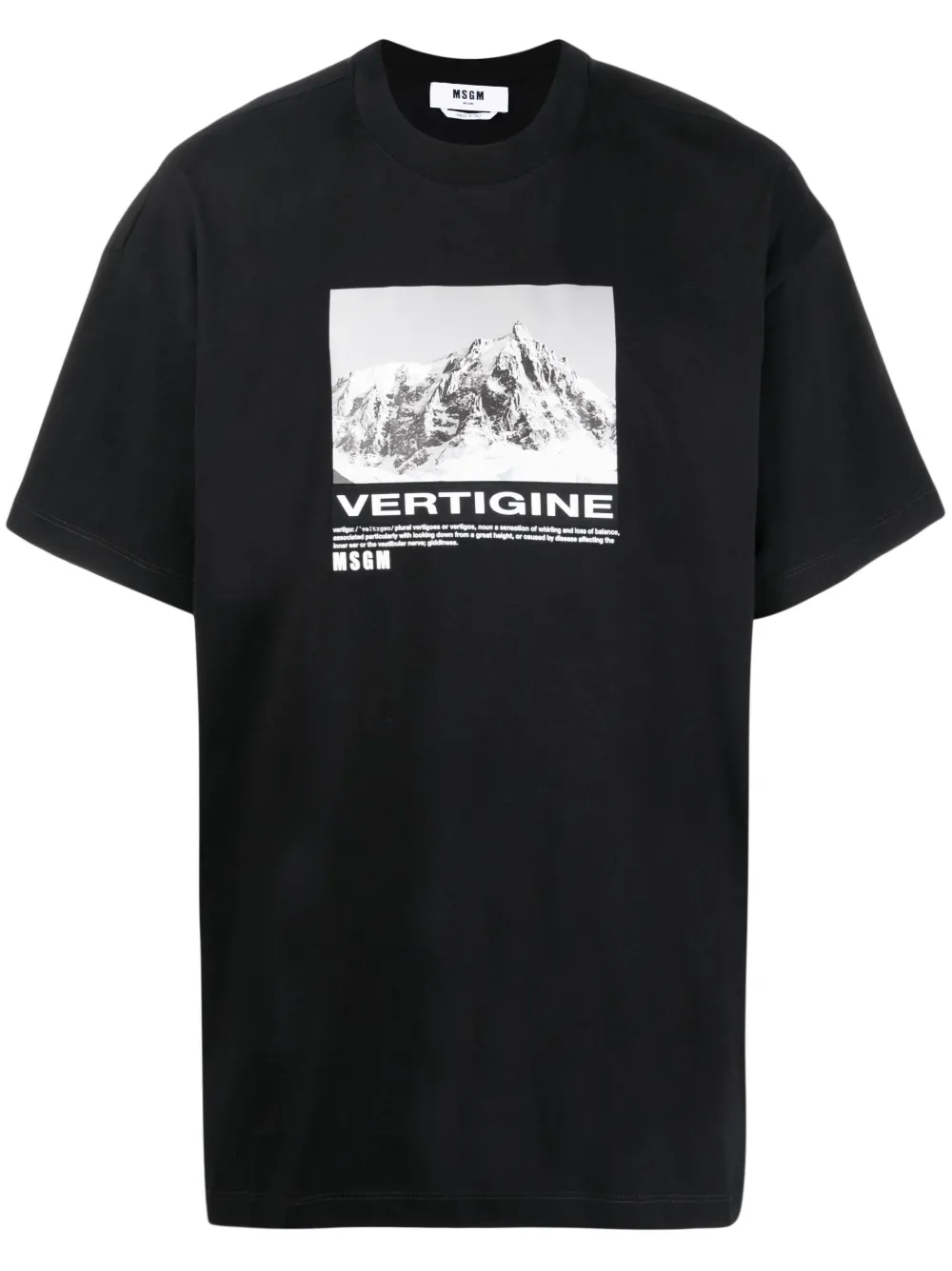 

Футболка Vertigine с графичным принтом MSGM, черный