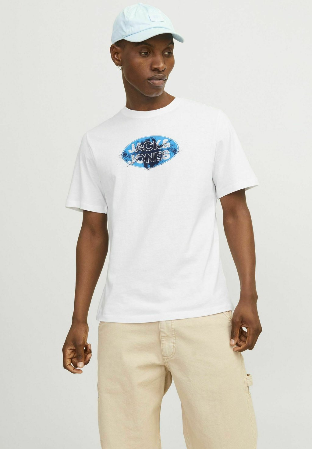 

Футболка с принтом GEDRUCKT RUNDHALS Jack & Jones, белый