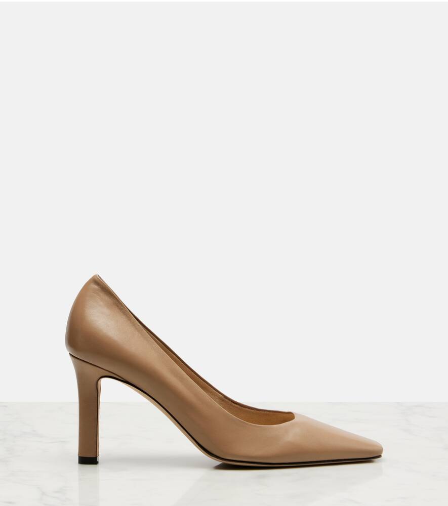 Туфли-лодочки Carla 80 из кожи The Row, Beige Grey — фото 4