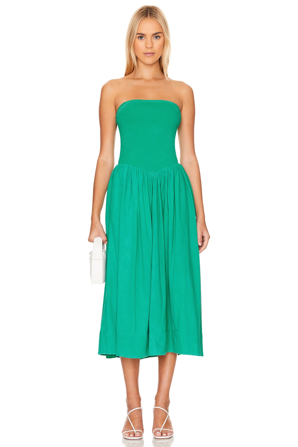 

Платье миди X free-est onda tube от Free People, malachite green