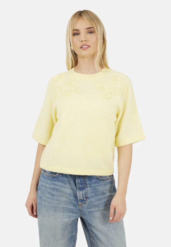 

Очень мягкая футболка с вышитым принтом. Brave Soul, Yellow, Желтый, Очень мягкая футболка с вышитым принтом. Brave Soul, Yellow