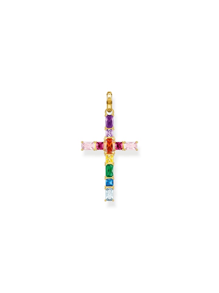 

Thomas Sabo Золотой крестик-подвеска из золота, разноцветный