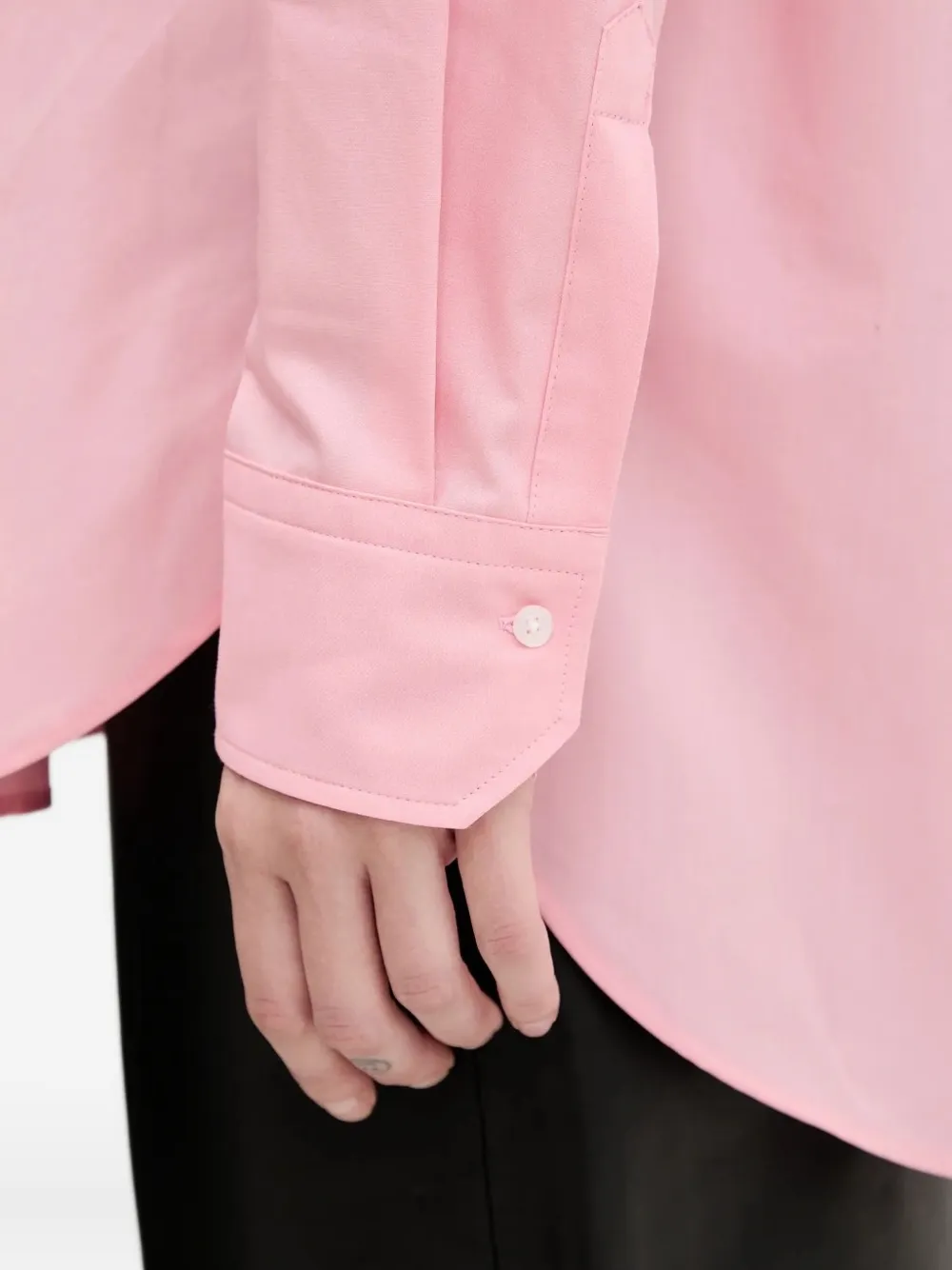 

Рубашка с вышитым логотипом HUGO, розовый