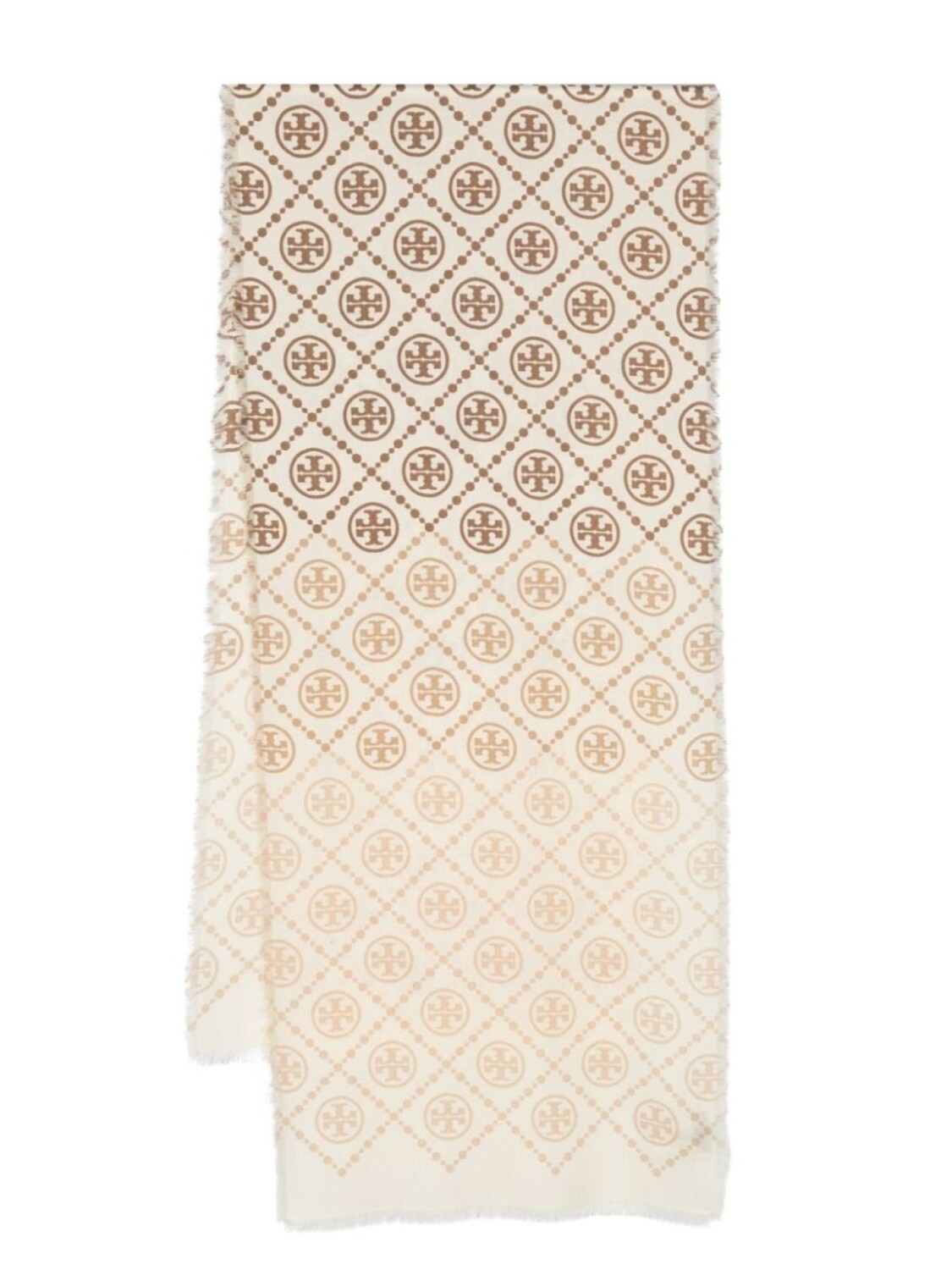 

Tory Burch шарф Oblong с логотипом Double T, нейтральный цвет