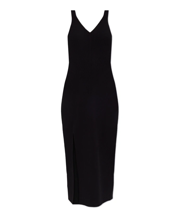 

Платье в рубчик на бретелях Lacoste, черный