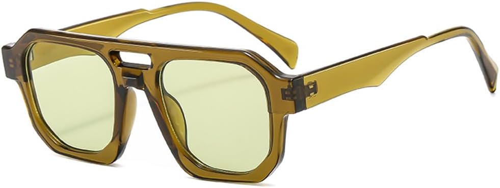 

Солнцезащитные очки с двойной перемычкой, женские и мужские, с линзами UV400, легкой оправой и градиентным покрытием, идеально подходят для занятий спортом на открытом воздухе, бега и езды на велосипеде UYPTK, Olive Green