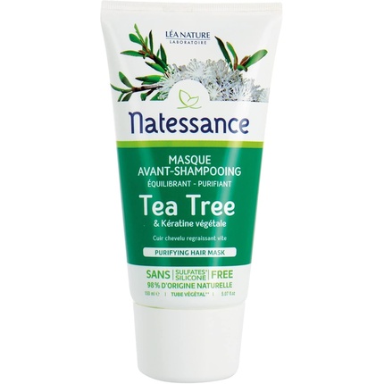 

Натуральная очищающая маска для волос тюбик 180 г Natessance