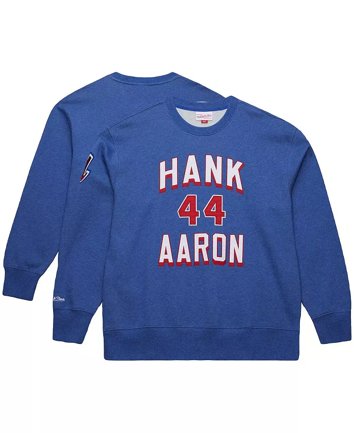 

Мужская флисовая толстовка с именем и номером Hank Aaron из коллекции Atlanta Braves Legends Collection с винтажным логотипом Mitchell & Ness