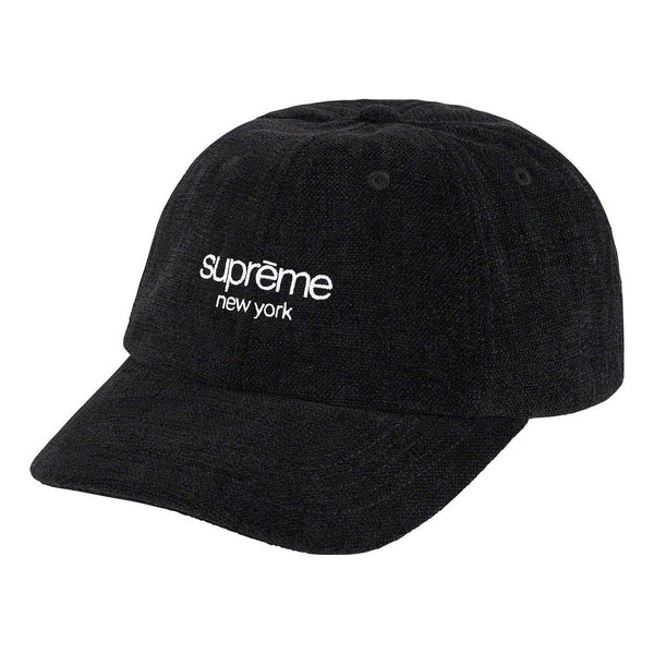 

Бейсболка chenille 6-panel 'black white' Supreme, черный