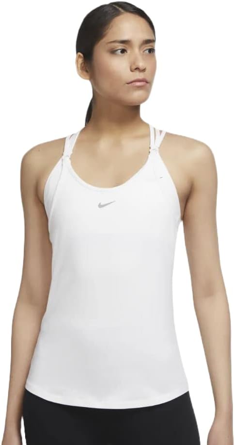 

Женская майка-топ Nike Dri-FIT One Luxe Slim Fit с бретелями, White