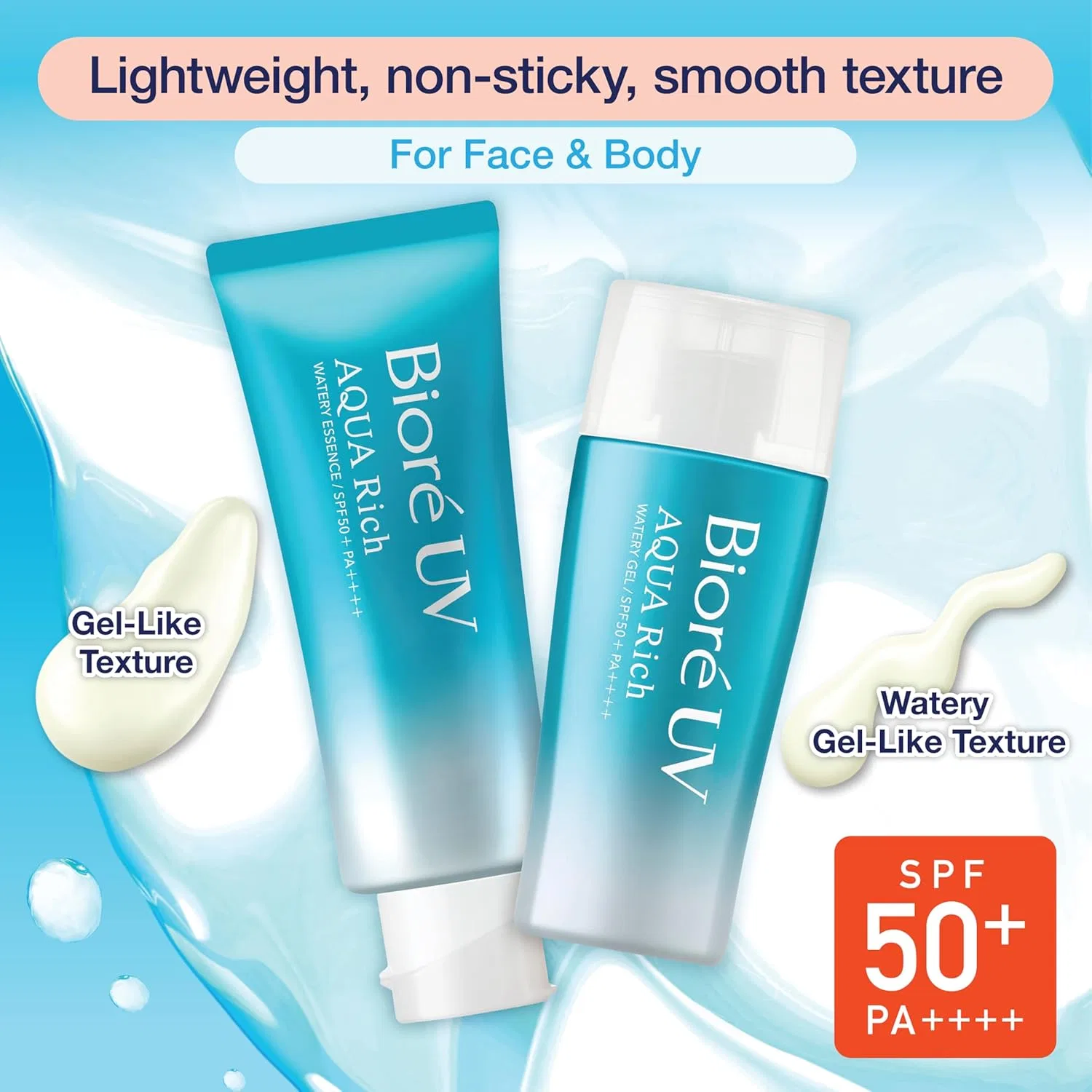 Солнцезащитная эссенция Bioré UV Aqua Rich Watery Essence SPF50 PA++++ Kao — фото 3