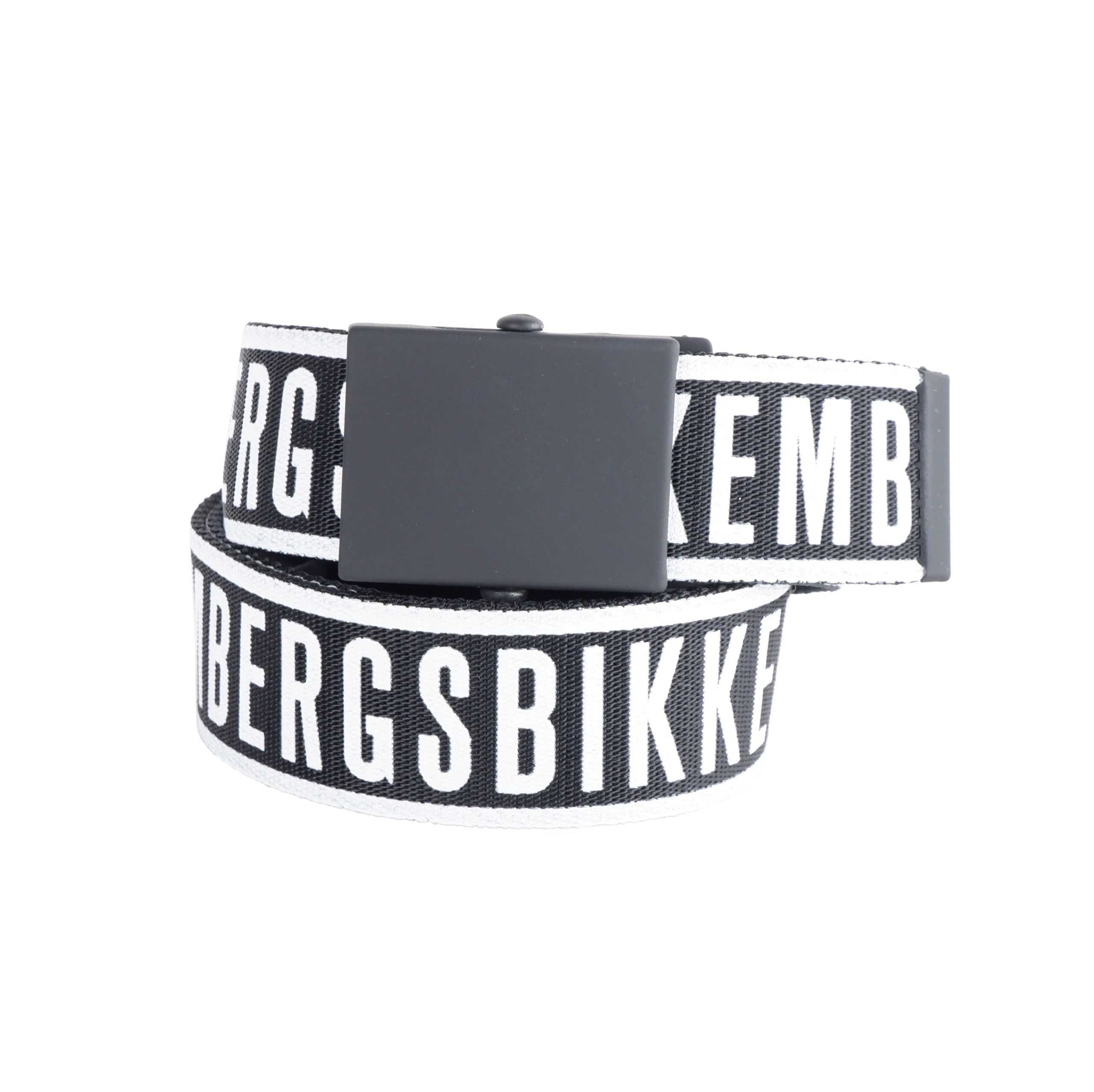 

Черный мужской ремень из полиамидика Bikkembergs