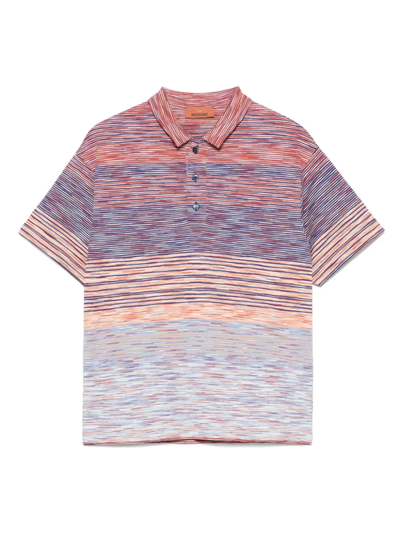 

Полосатая рубашка поло Missoni Kids, синий