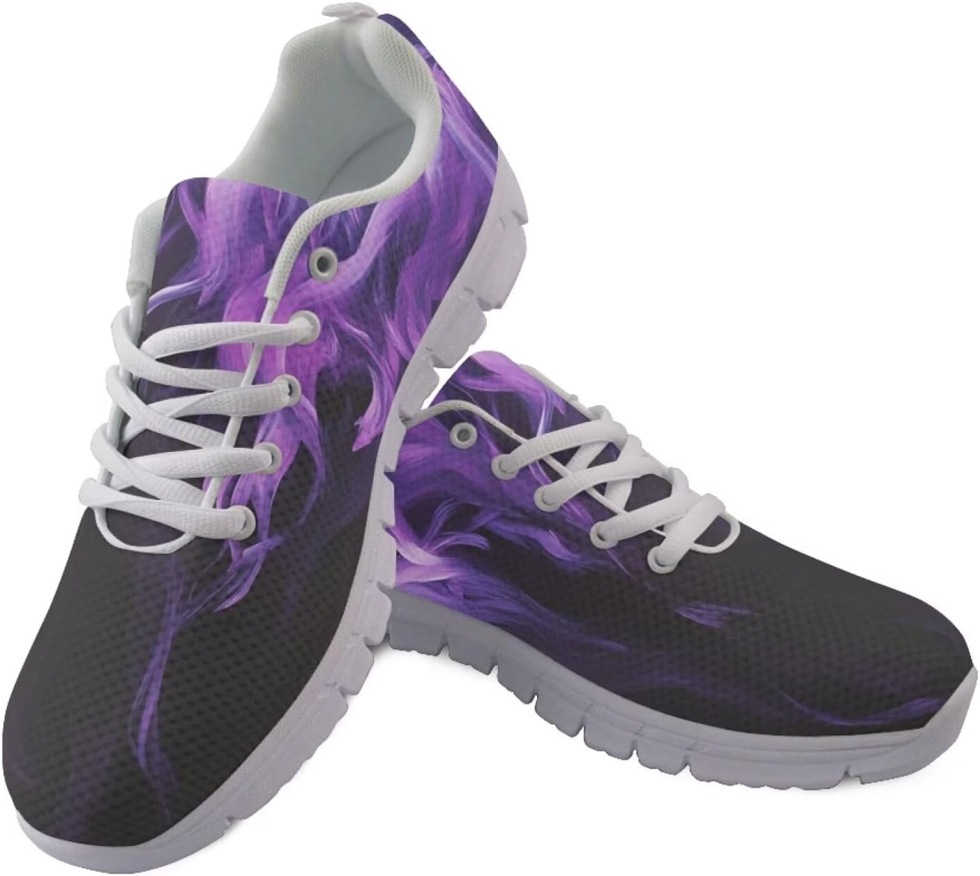 

Кроссовки Jeiento Galaxy для женщин и мужчин, сетчатые, дышащие, для бега по дороге, с нескользящей подошвой, на шнуровке, спортивная обувь, взрослые тренеры, Fire Flame