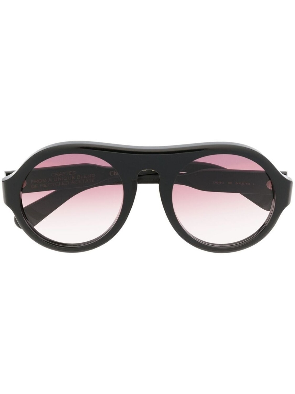 

Chloé Eyewear солнцезащитные очки-пилоты, черный