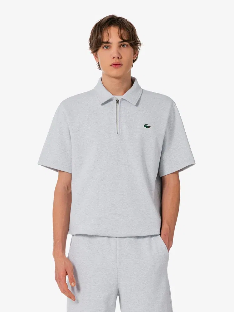 Футболка с полузастежкой, Air Jersey LACOSTE, Antique Silver — фото 4