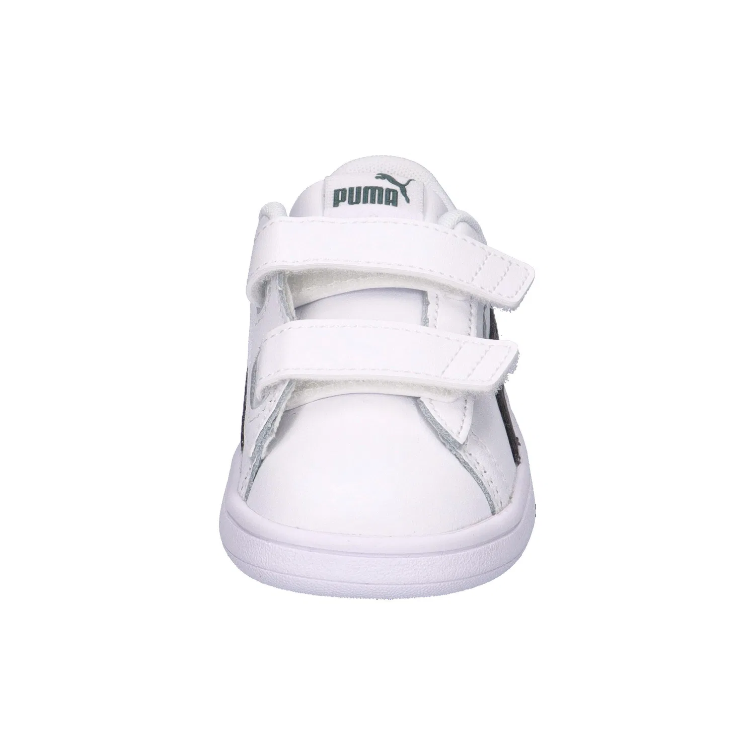 Детские кроссовки с кожаным верхом Smash 3.0 Puma, Weiss — фото 3