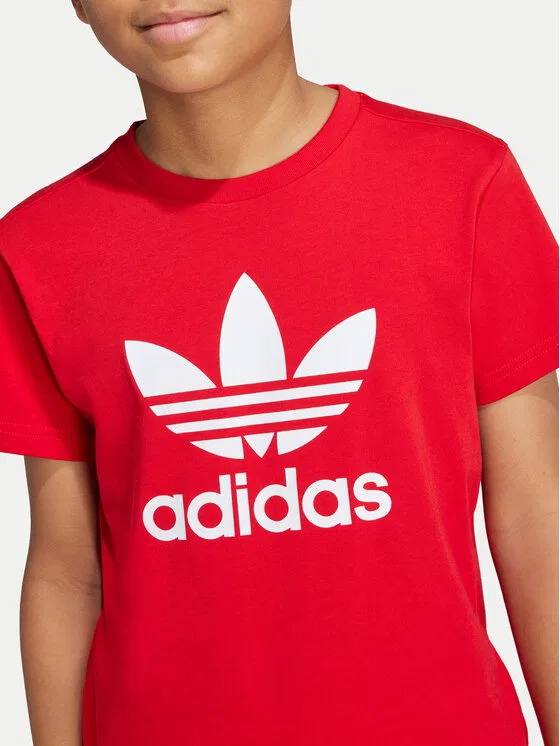 Футболка regular fit adicolor Trefoil Adidas, красный — фото 4
