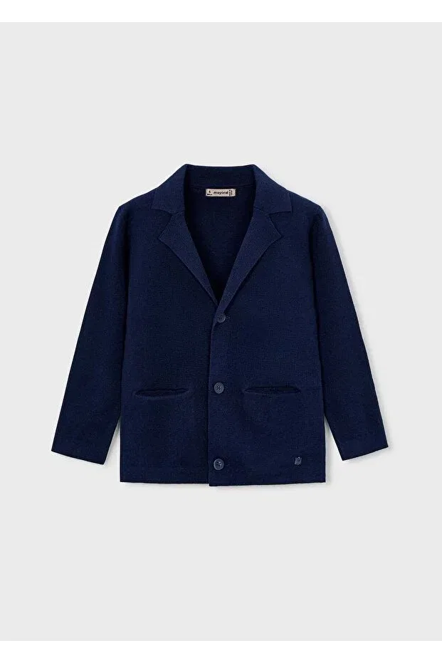 Детский кардиган для мальчиков с длинным рукавом Mayoral, Navy Blue — фото 2