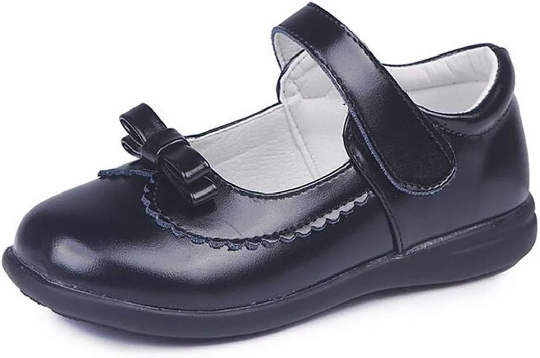 Детские туфли Мэри Джейн для девочек с ремешком LFHT, Black