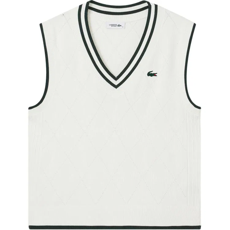 Женский топ-майка с V-образным вырезом LACOSTE, 4AB — фото 2