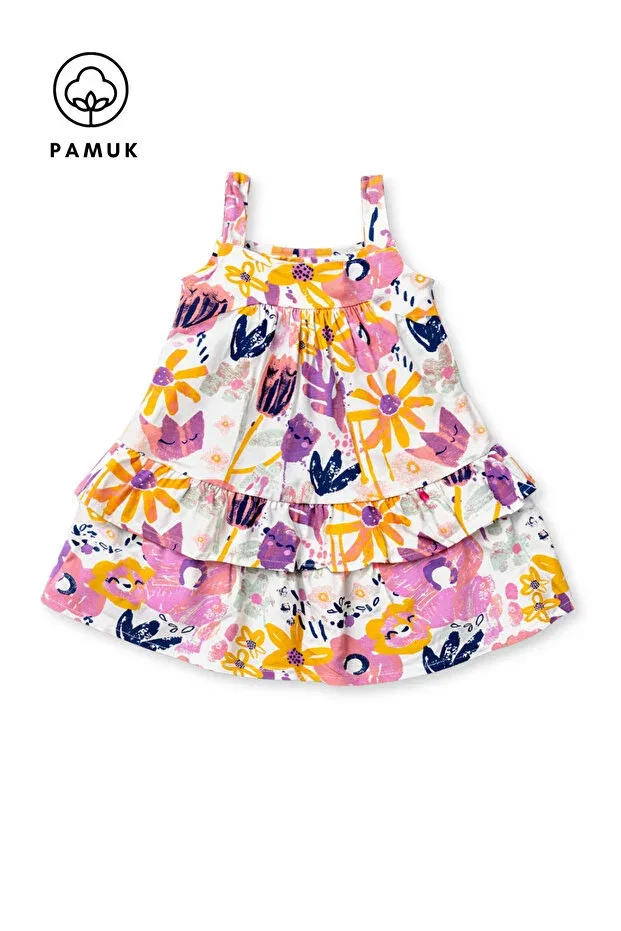 Детское платье для девочек с принтом Difa Kids, Multicolor — фото 3