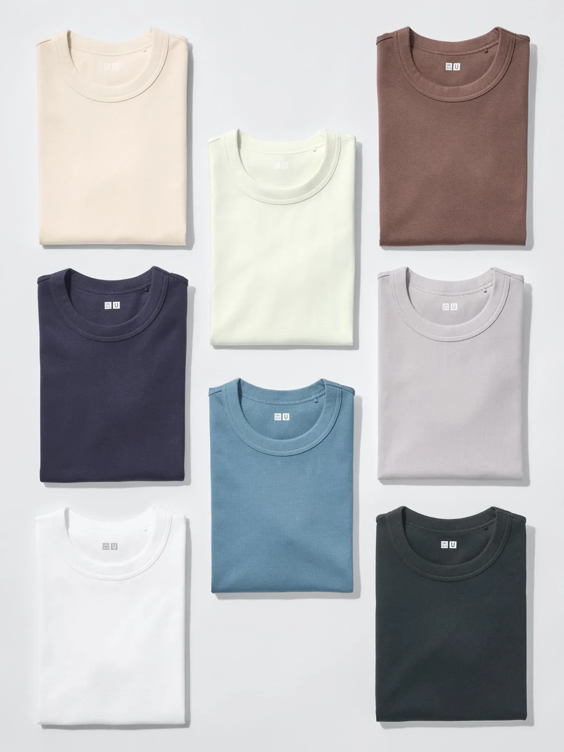 Футболка с коротким рукавом Uniqlo, кремовый — фото 4