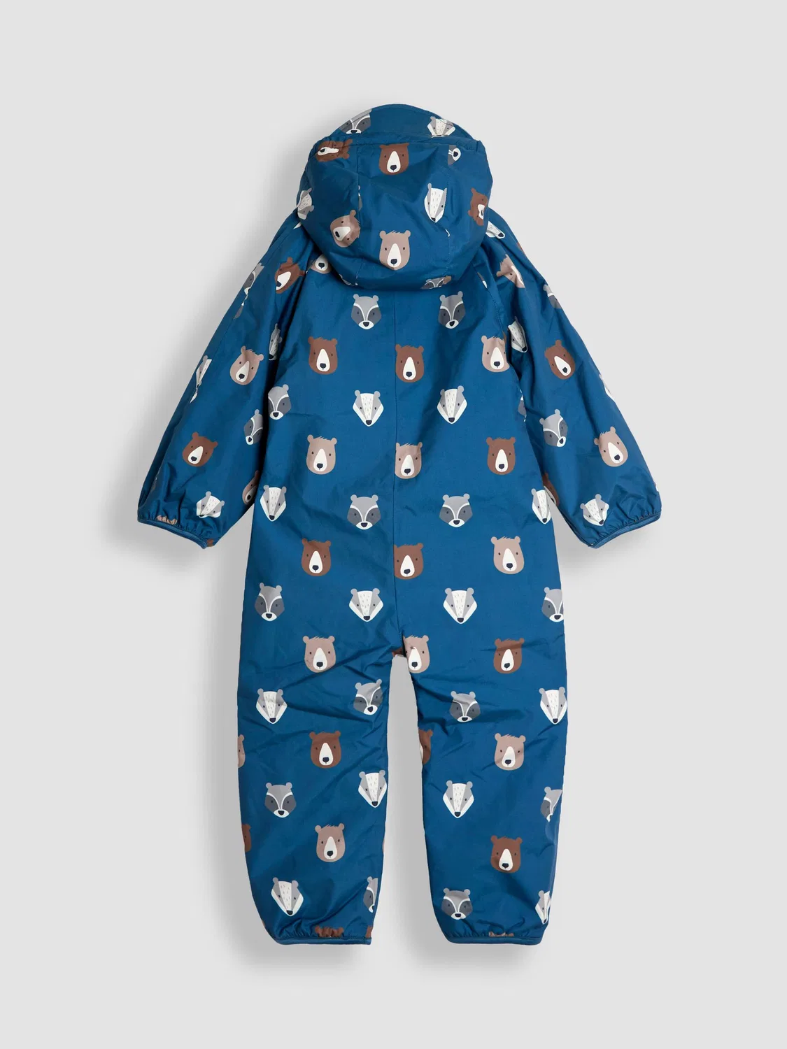 Комбинезон Fleece-lined Waterproof Puddle Suit, JoJo Maman Bébé, Blue Woodland — фото 2
