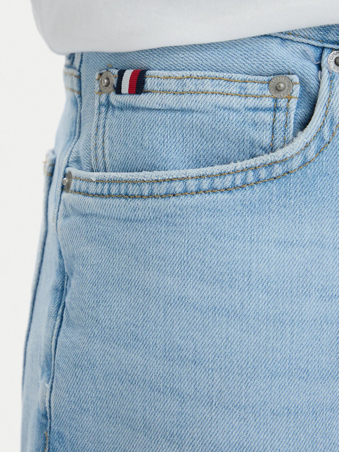 Мужские джинсовые шорты прямого кроя Denton Tommy Hilfiger, синий — фото 4