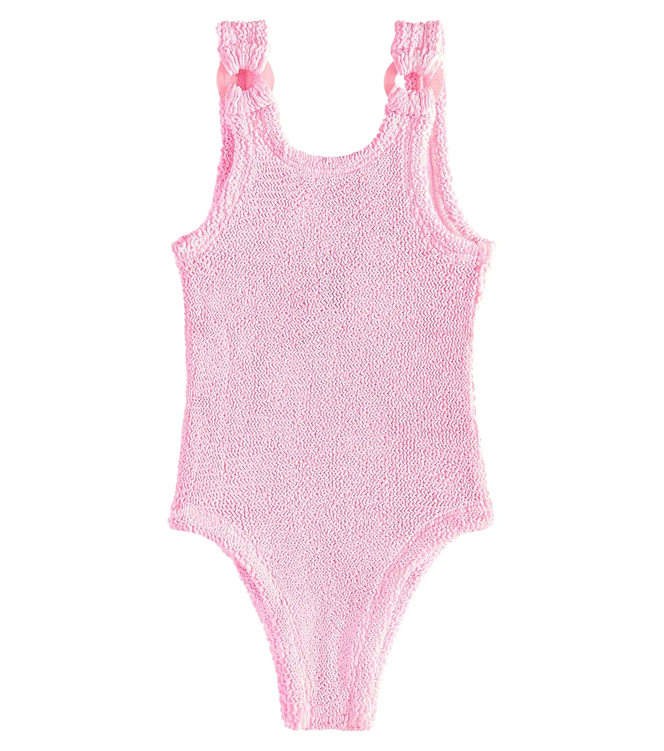 Слитный купальник розовый Hunza G Kids, Bubblegum