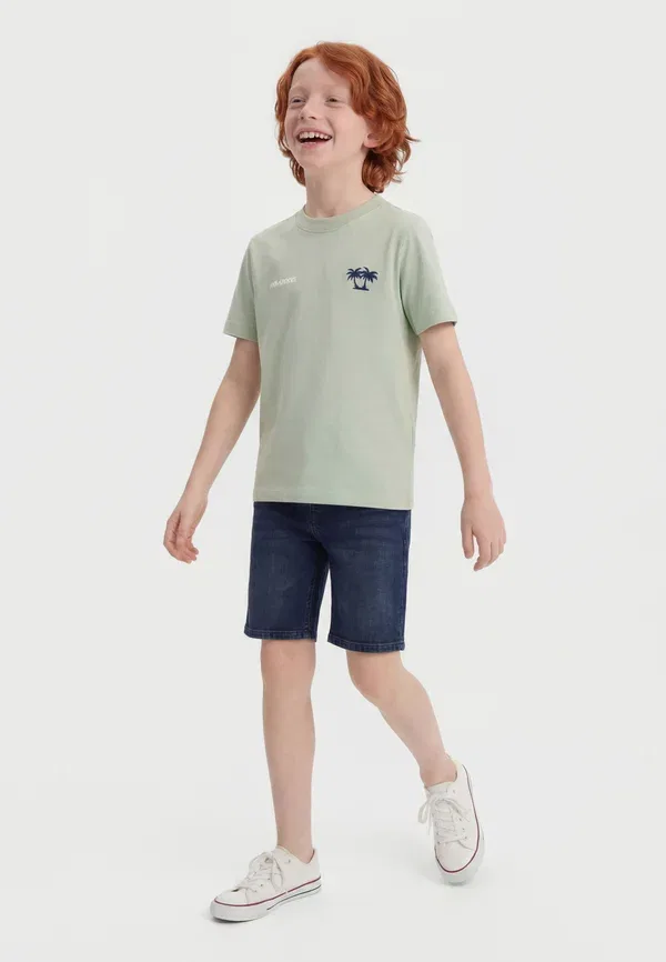 Комплект из двух футболок с принтом Jcoclub с изображением на спине Jack & Jones Junior, белый/серый