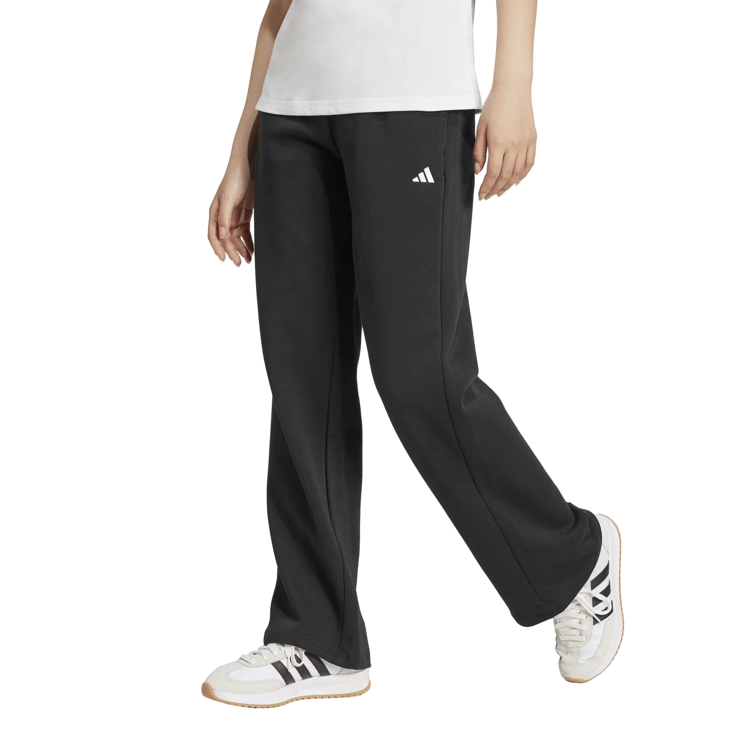 Женские спортивные штаны свободного кроя Adidas, черный — фото 2