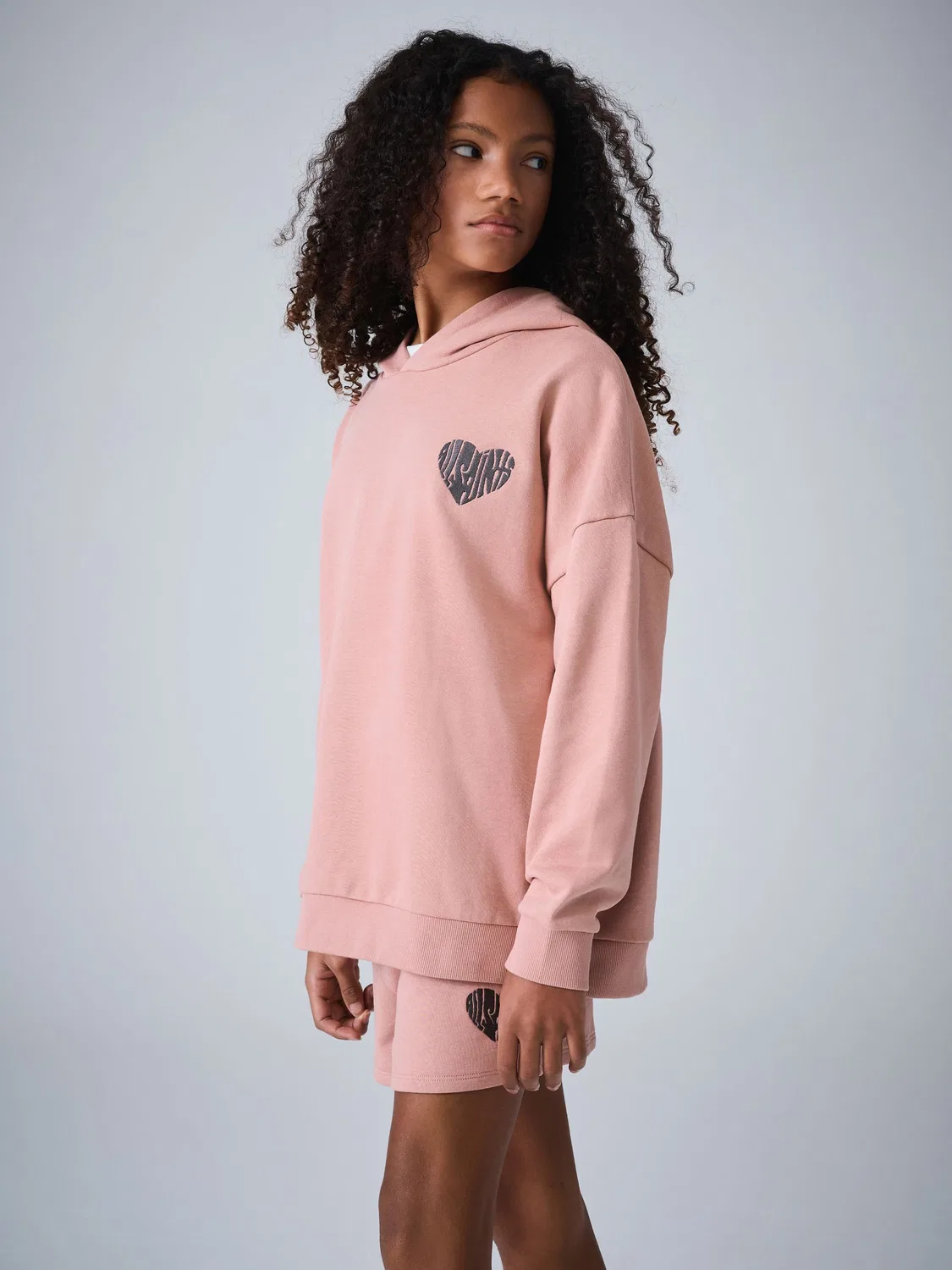 Спортивный костюм All Saints Lover Oversized Fit из хлопка, Mid Pink