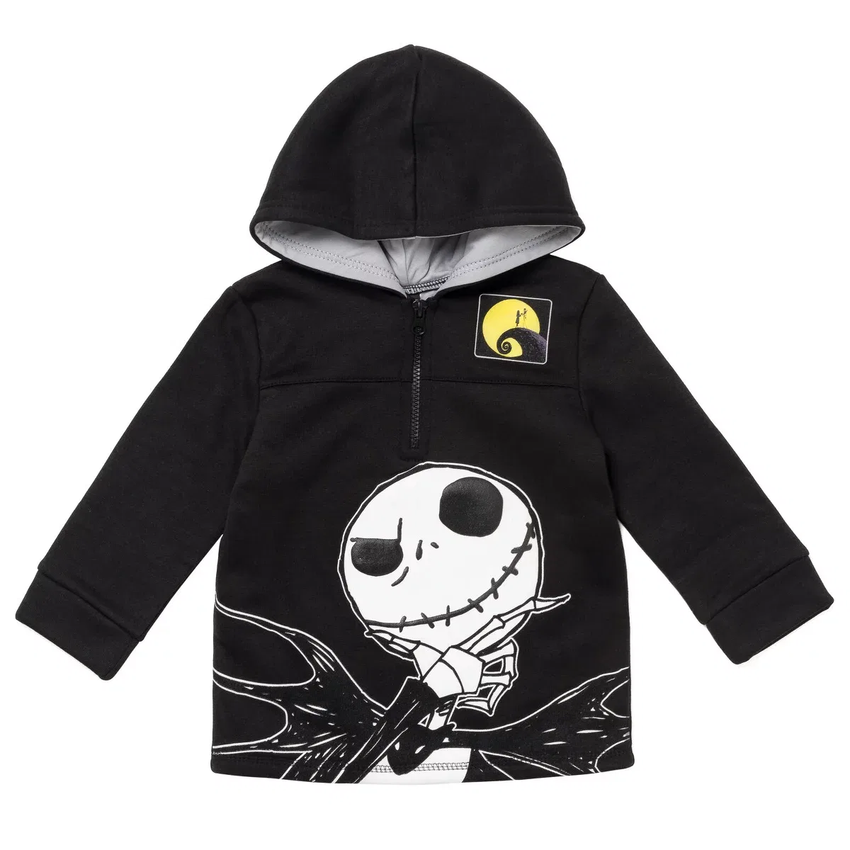 Детское худи с принтом Nightmare Before Christmas Disney, Black