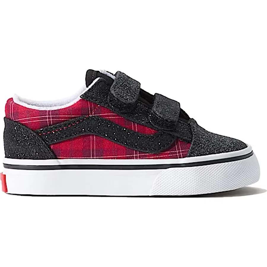 Детские кроссовки Vans Old Skool V, Черно-красный
