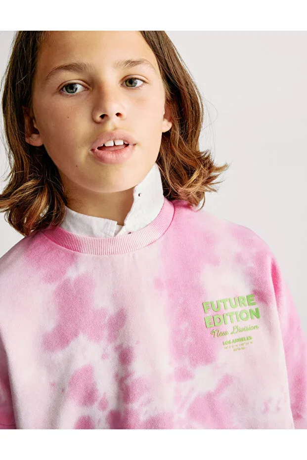 Детские свитшот для мальчиков с принтом Marks & Spencer, Pink