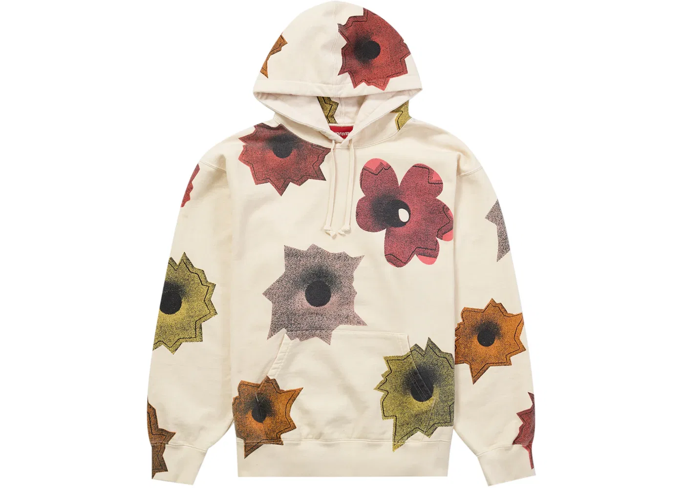 Мужской худи с принтом Supreme Nate Lowman, Natural