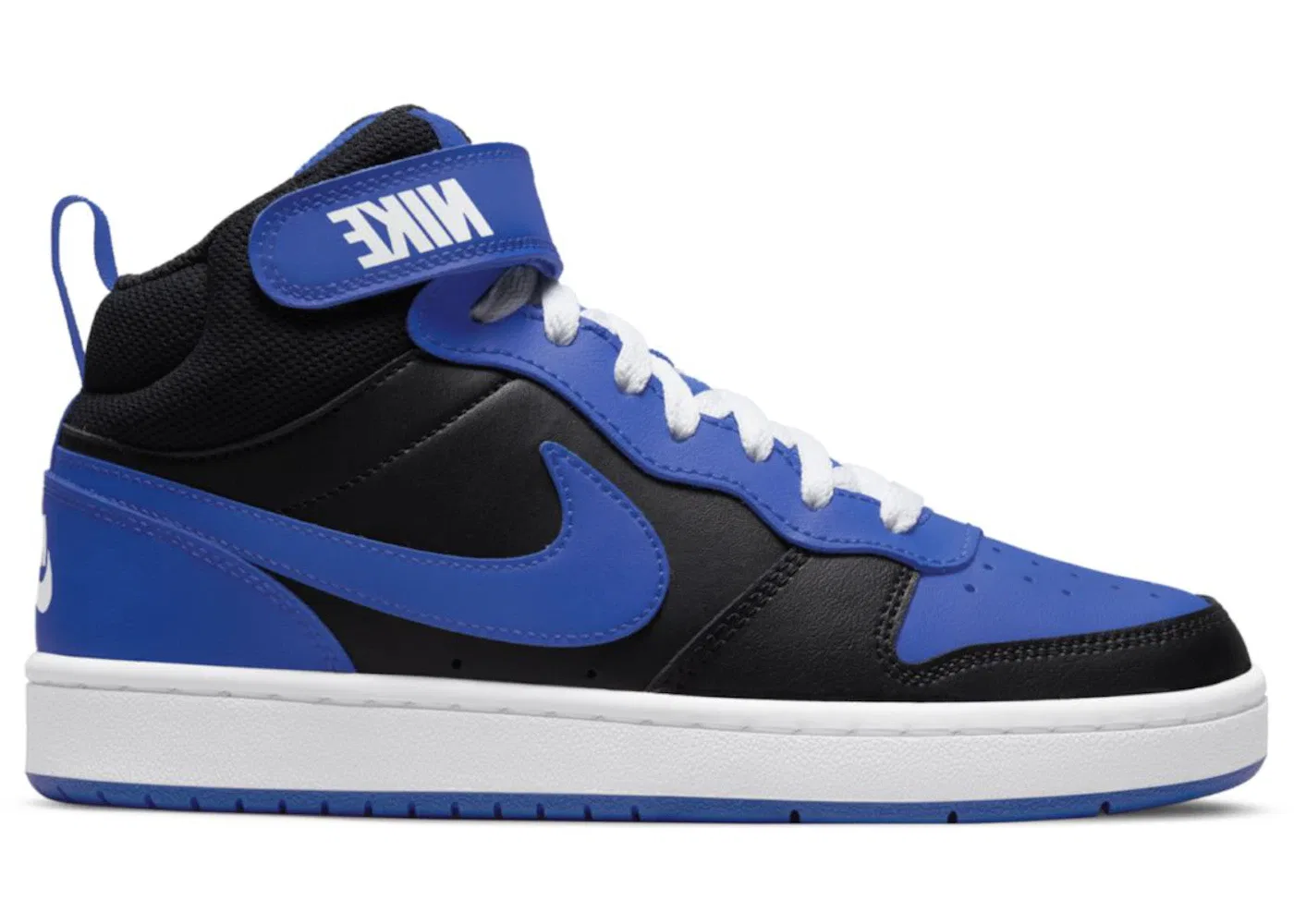 Детские кроссовки Lifestyle Nike Court Borough Mid 2, Black/Game Royal/White/Game Royal