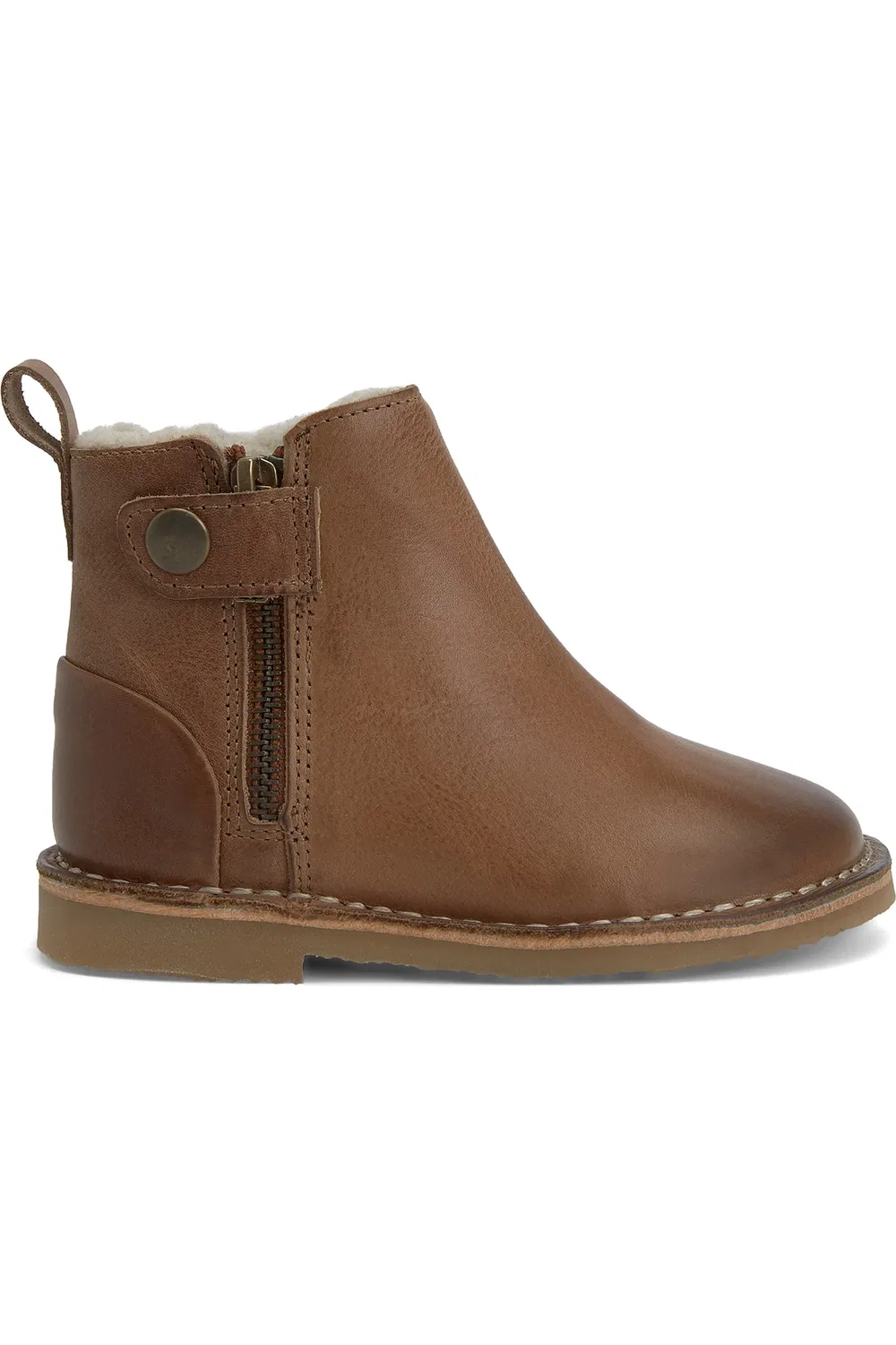 Детские ботинки на молнии с шерстяной подкладкой Winston Young Soles, Tan — фото 3