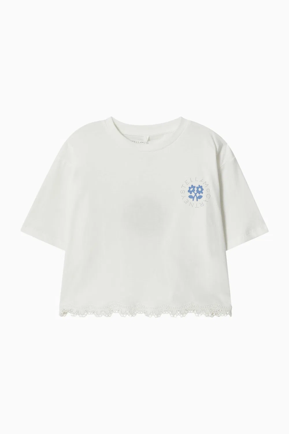Футболка с цветочным принтом из хлопка Stella McCartney