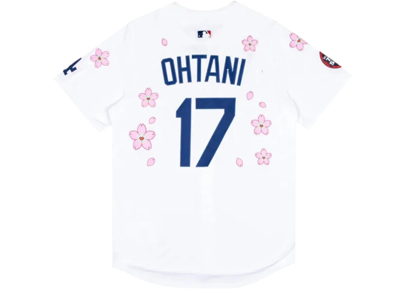 Мужская джерси с принтом Nike x Takashi Murakami x MLB World Tour Tokyo Series 2025 Dodgers Ohtani Jersey, White