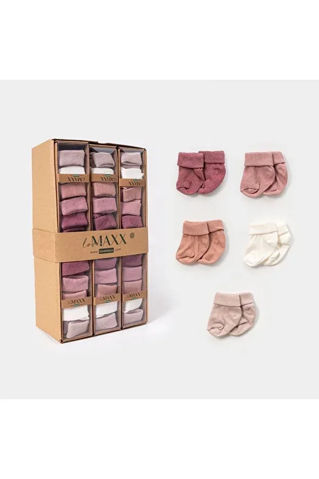 Детские носки для девочек с принтом Love Maxx, Pink Lilac Tones