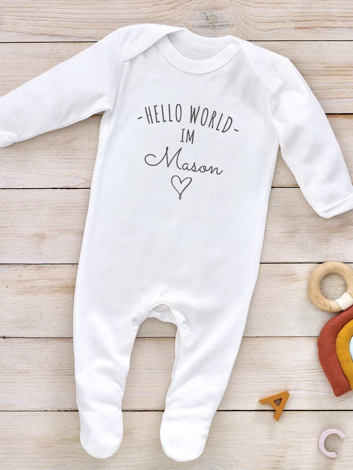 Комбинезон для сна Hello World Little Years, белый