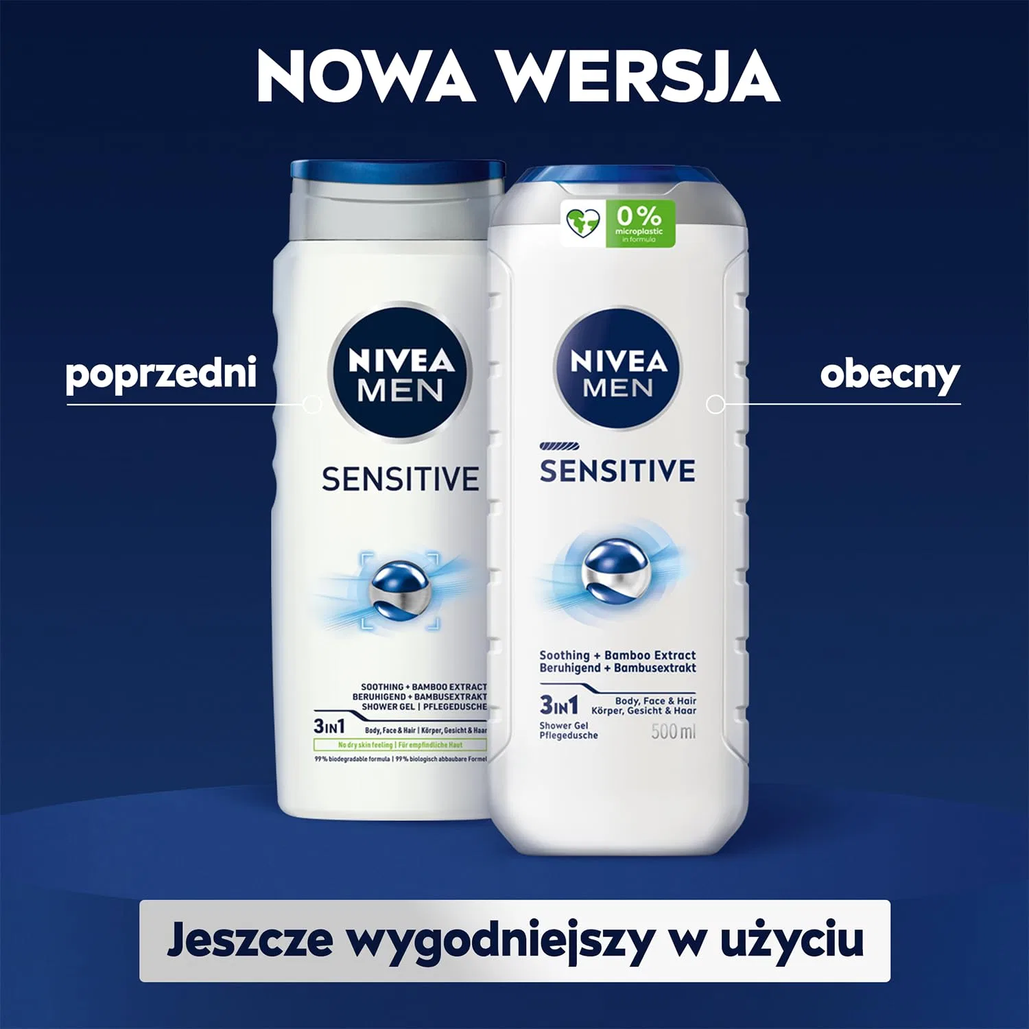 Гель для душа Sensitive, NIVEA, 500 мл — фото 3
