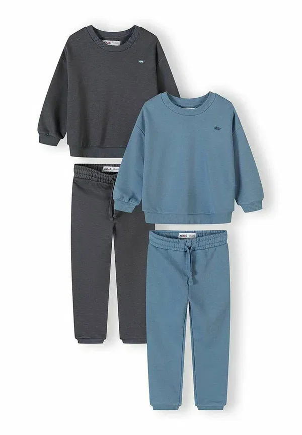 Спортивный костюм из двух предметов, хлопок, tracksuit Minoti Gunmetal, синий