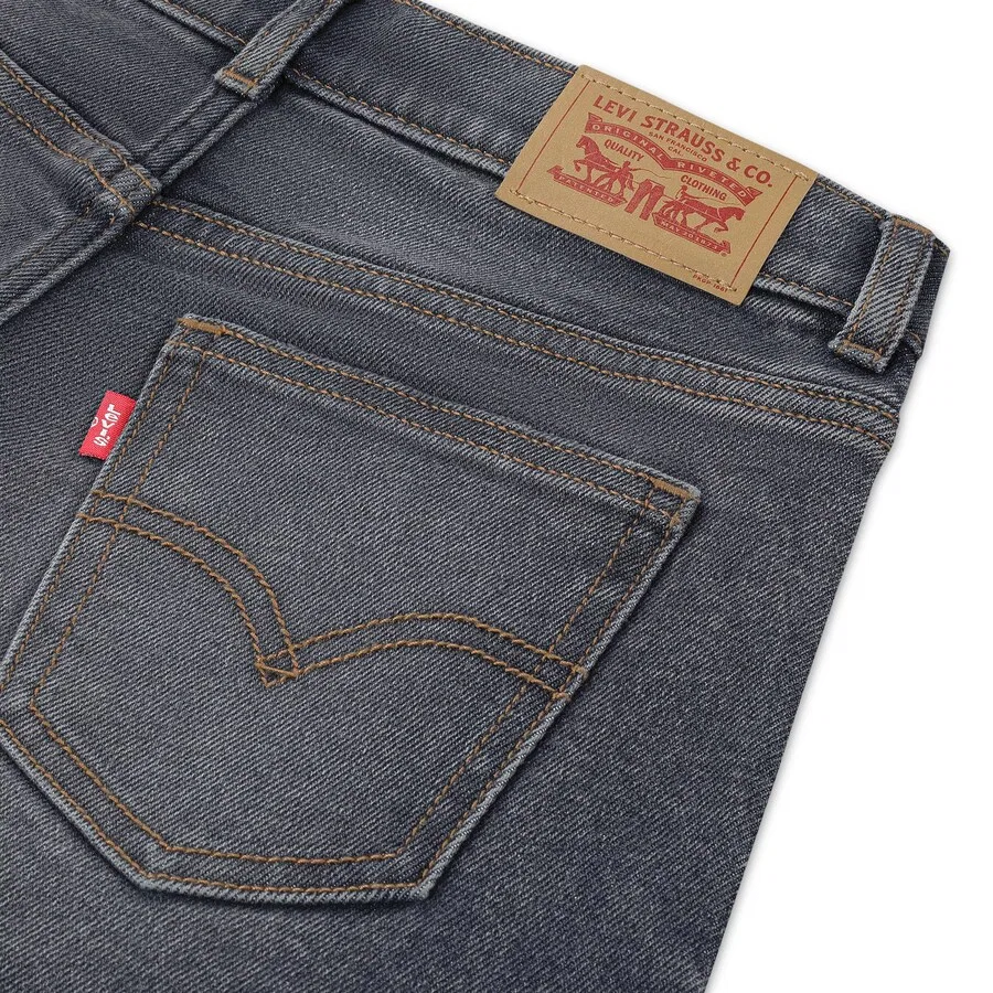 Детские джинсы Levi's Kids свободного кроя серого цвета — фото 3